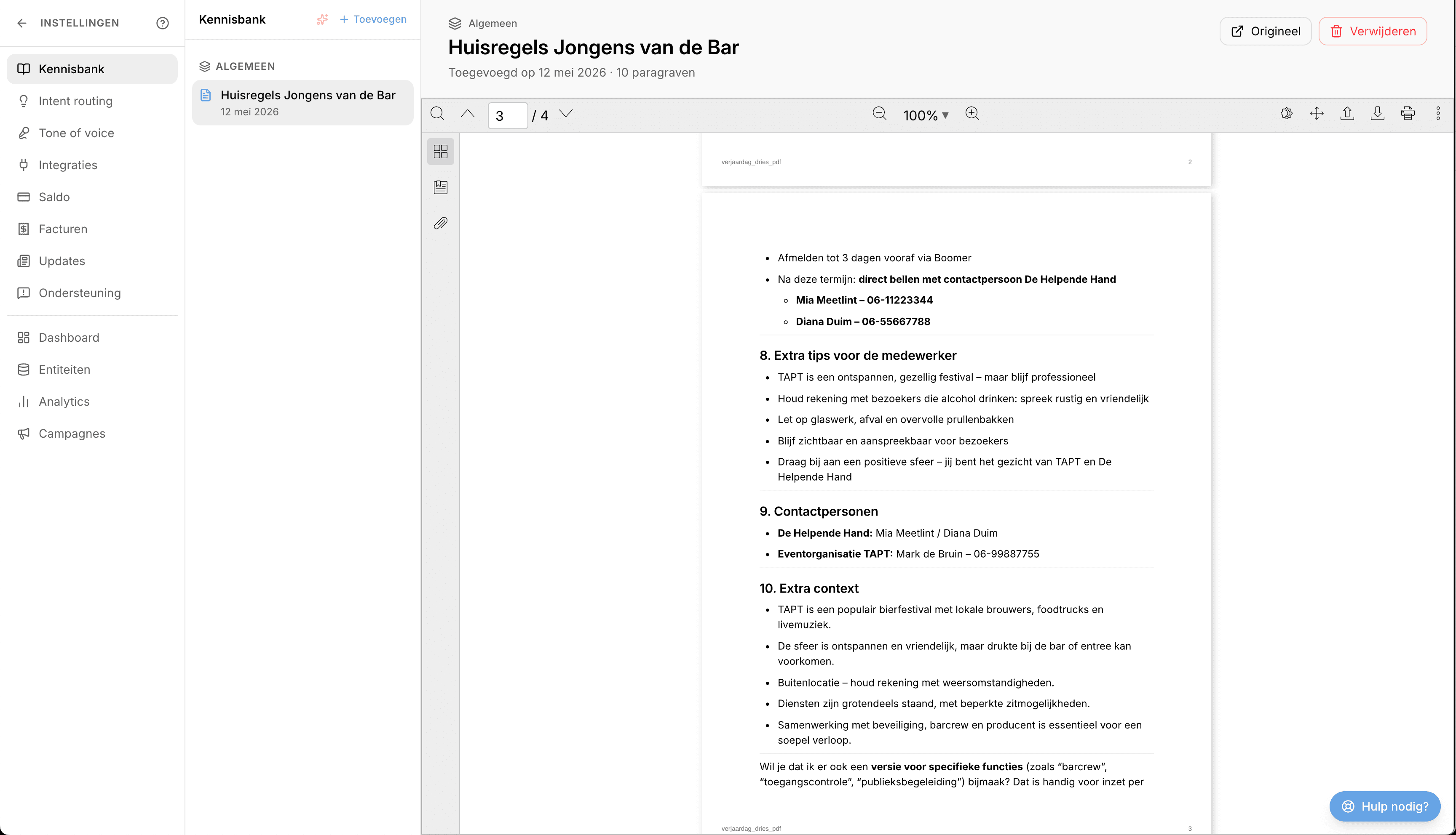 RAG kennisbank met semantisch zoeken